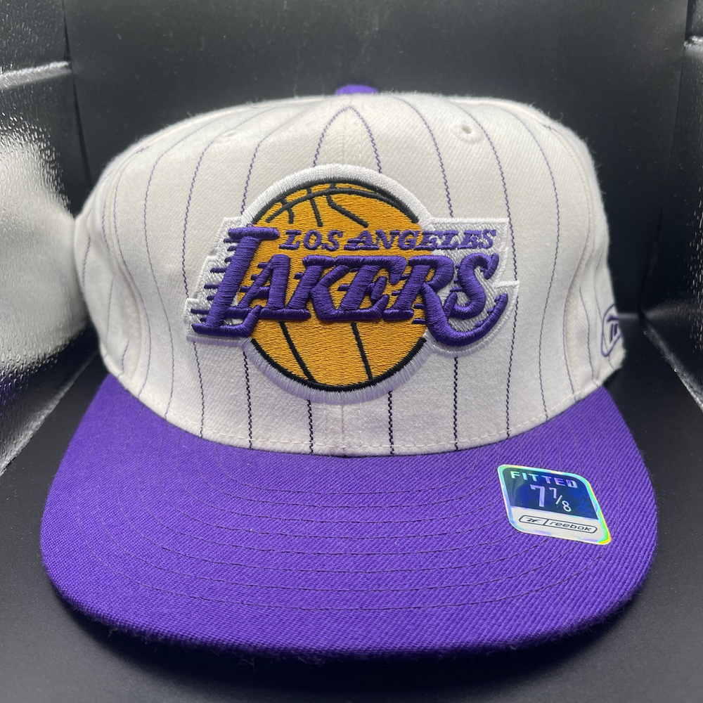 Men Retro Reebok Los Angeles Lakers Hat Size 7 7/8